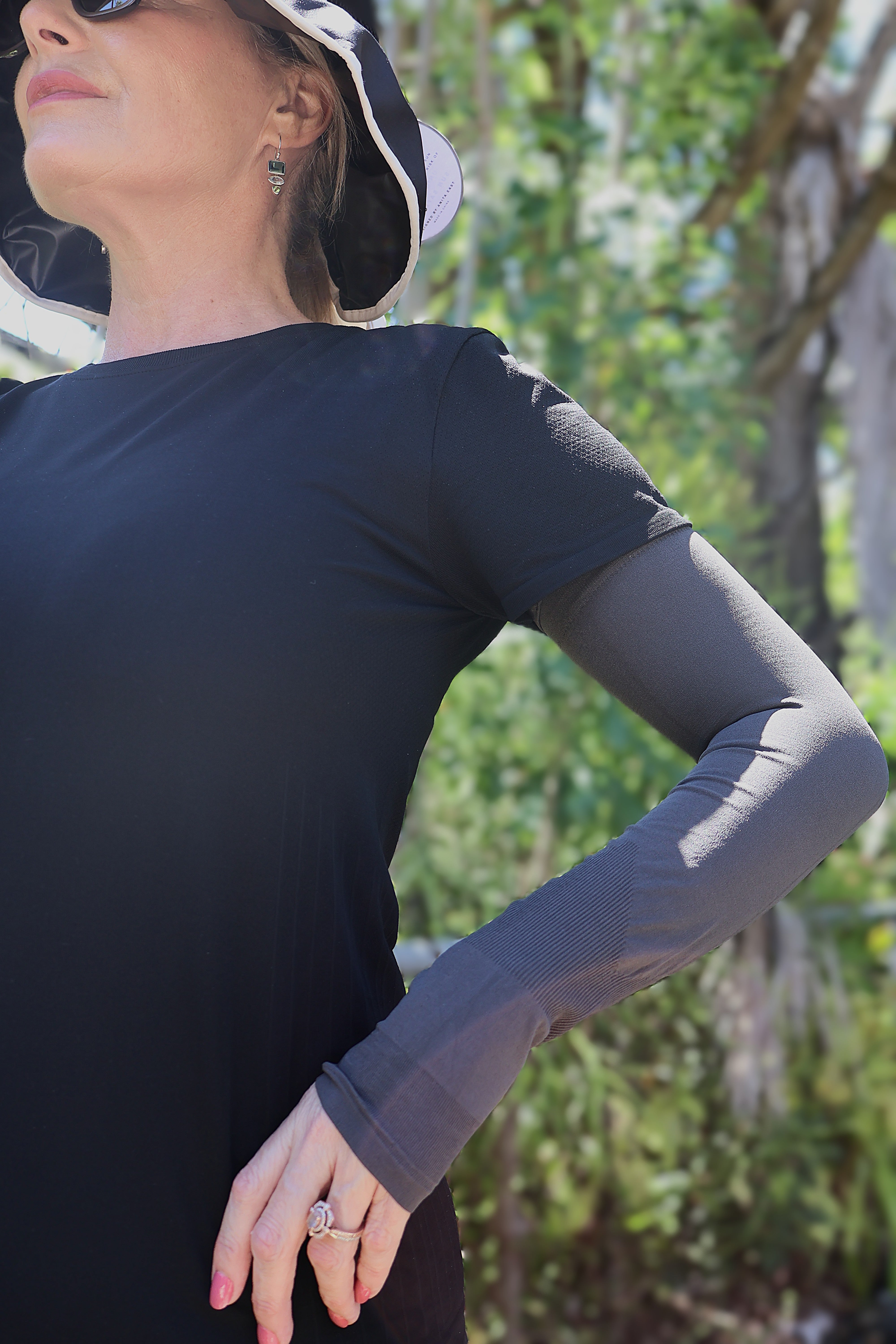 Sun Protection - Glove - Seamless Charcoal