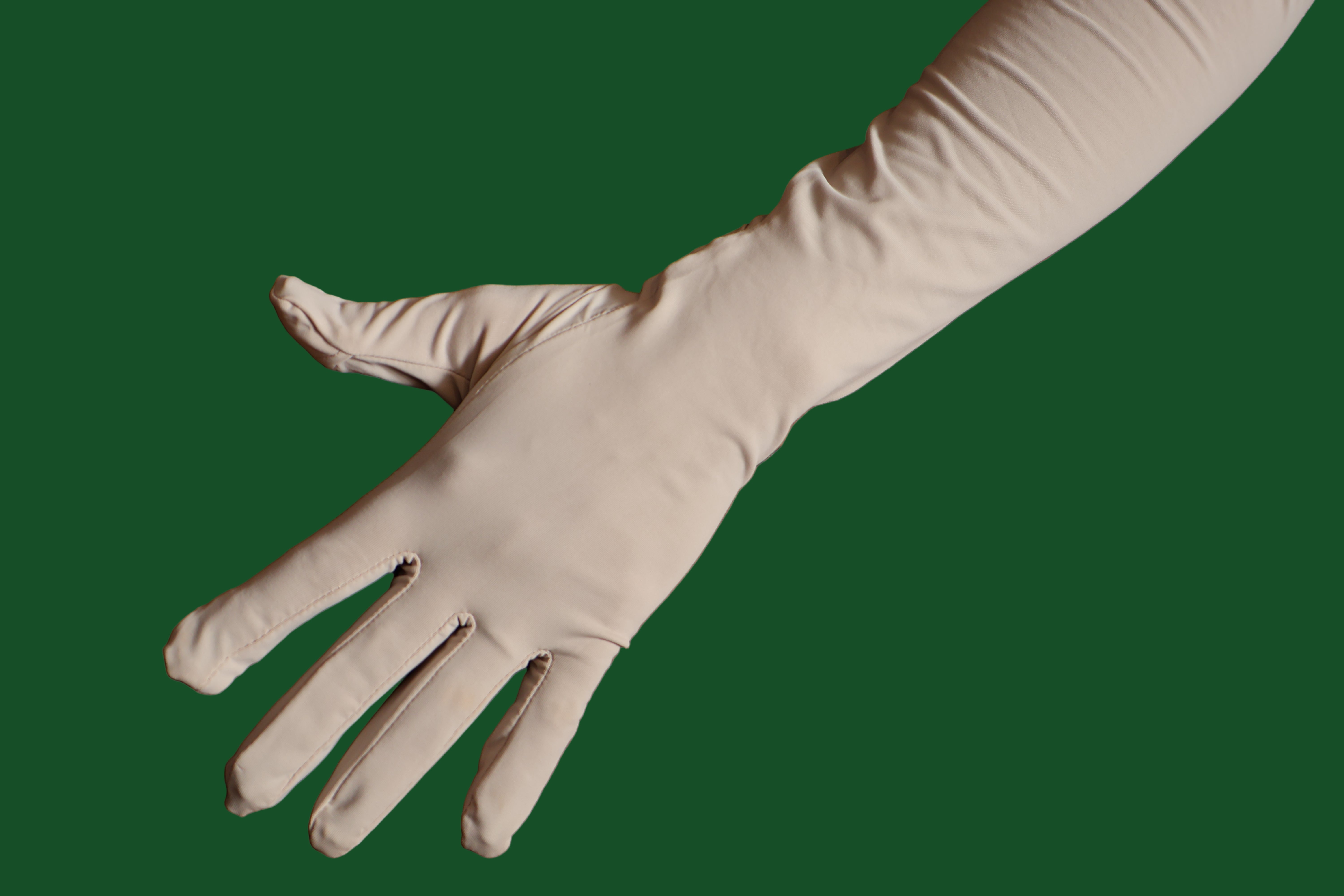 SunSafe UV blocking sleeve with gloved fingers